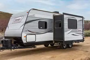 Family Fun Rv Rentals Way of Life's Dutchmen Coleman Lantern - 2 room bunkbed Travel Trailer LC1