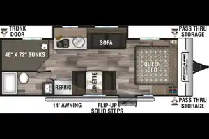 The Memory Maker -2020 KZ Escape E231 BH Travel Trailer