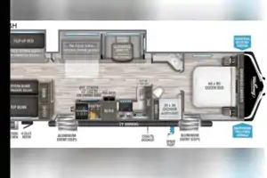Kahrin's Grand Design Imagine 3170BH Travel Trailer -linens provided