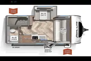 M and R Rvs Palomino real lite mini rl 189 Travel Trailer