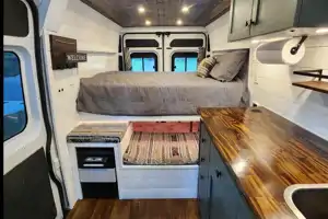 Betty White - HAS AC! - Campervan Sleeper - ProMaster Dodge '14