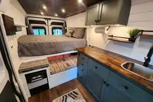 Betty White - HAS AC! - Campervan Sleeper - ProMaster Dodge '14