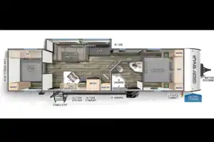 McCormick’s Forest River Cherokee Gray Wolf 29QB Travel Trailer