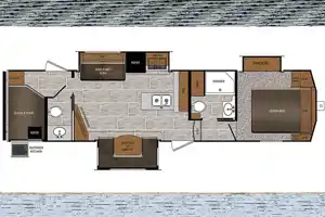 CRUSADER LITE with Private Master, Bunk Room, 2 Baths and 13ft Power Awning!