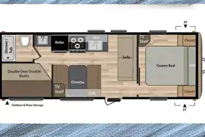 Private Queen, Sleeps 6+, Delivery!