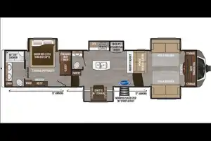 MONTANA Private Master, 1.5 Bath, Spacious Front Living with Hideaway TV and Fireplace
