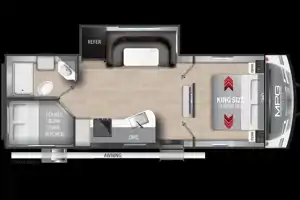 Michael 's bunkhouse trailer with KING bed