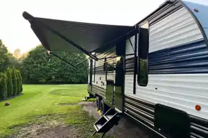 Gier Family Forest River Gray Wolf 26DBH Travel Trailer