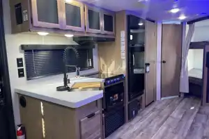 Gier Family Forest River Gray Wolf 26DBH Travel Trailer