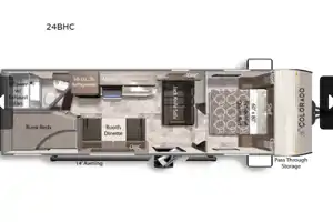 Brand new Dutchmen Colorado 2024 24 bhc Travel Trailer
