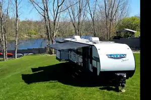 Fireside RV's 2023 Forest River Salem Platinum 31KQBTS Bunkhouse - LMI2008