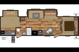 2 Bedroom Bunk Style Keystone Hideout Luxury