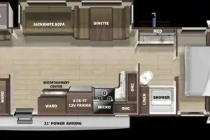 Spacious Travel Trailer Perfect for Fun-Filled Family Getaways - 2 Bedroom Trailer Sleeps 8