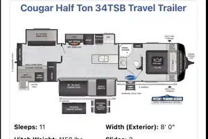 Tony's Keystone Couger 34tsb Travel Trailer