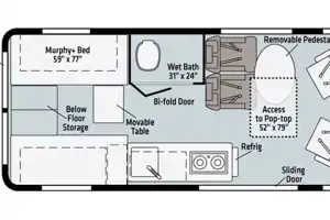 Winnebago Solis w/Popup 'Penthouse' & Solar for Off Grid Adventures