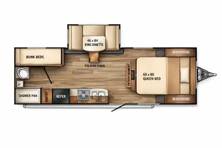 Family Adventure RV w/ 55” Projector | Luxury • Bunks • Half Ton Towable