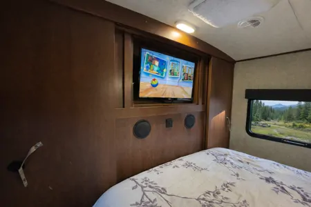 Family Adventure RV w/ 55” Projector | Luxury • Bunks • Half Ton Towable
