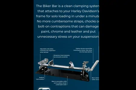 Daniel's Little guy 6 wide Micro Trailer with most harley davidson hauling capability