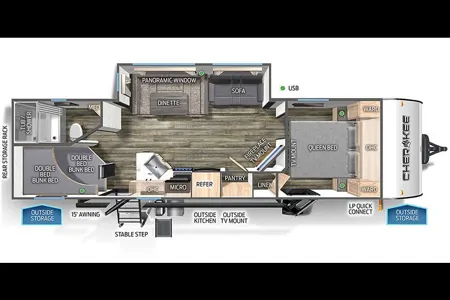 Brandon's Forest River Cherokee 264DBH Travel Trailer