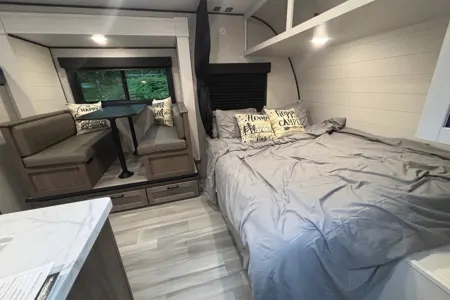 King Family’s Highland Ridge Open Range Travel Trailer (SUV towable)