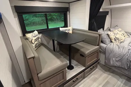 King Family’s Highland Ridge Open Range Travel Trailer (SUV towable)