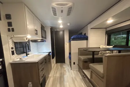 King Family’s Highland Ridge Open Range Travel Trailer (SUV towable)