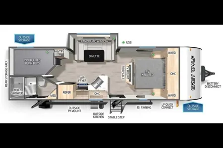 🐺 Sugar Wolf 🐺 Dual Entry • Double Bunks • Slide-Out • Sleeps 8