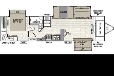Spacious Travel Trailer - Sleeps 6, Outdoor Kitchen & Huge Living Area!