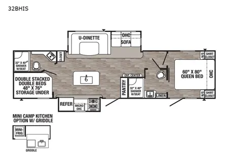 Family Travel Trailer w/TWO full bathrooms!