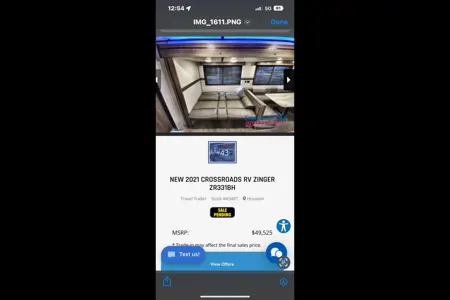 Lawrence's Crossroads ZR331BH21 Travel Trailer