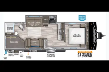 Grand Design Bunkhouse w/ Slide & Outdoor Kitchen