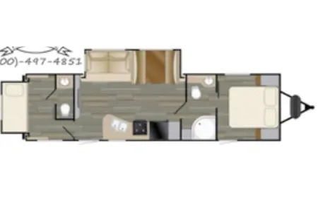 2019 HEARTLAND SUNDANCE XLT WITH TWO SEPARATE BEDROOMS!!