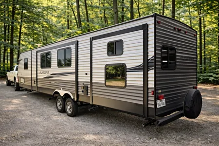 Meet "Priscilla" - Forest River Aurora Travel Trailer