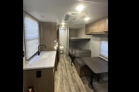 Valentino's Forest River Cherokee wolf den Travel Trailer