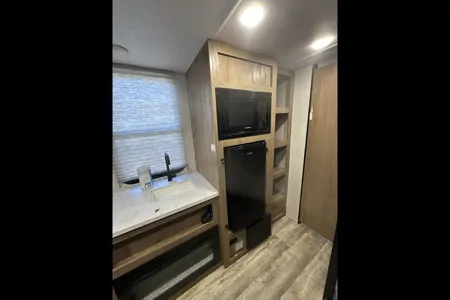 Valentino's Forest River Cherokee wolf den Travel Trailer