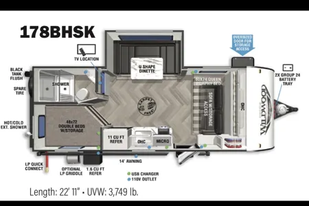 Jo’s Forest River Wildwood FSX 178BHSK Travel Trailer