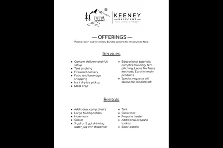 KEENEY Basecamp - Your Camping Concierge!