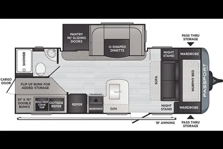 Joshua's Keystone Passport 22BHW Travel Trailer