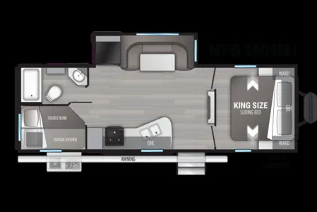 MPG 2500 Bunk House w Outdoor Kitchen!