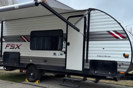 Family-friendly Forest River WildWood trailer