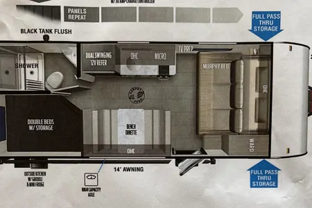 Family-friendly Forest River WildWood trailer