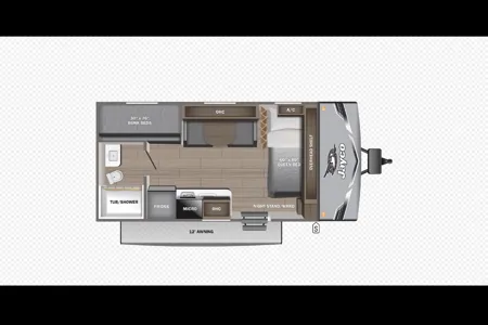 MAK RV Rentals Jayco Jay Flight six 175 bhw Baja edition Travel Trailer