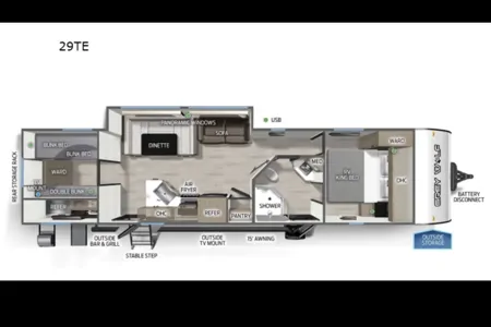 ILHAN's CHEROKEE Grey Wolf  29 TE Travel Trailer
