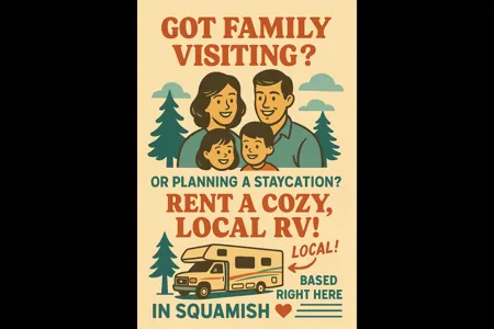 Lazen🐝 RV Adventures - Winnebago RV Cottage- SQUAMSH BASE CAMP