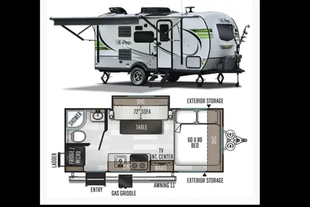 Josee's Flagstaff E-Pro 19FBS Travel Trailer