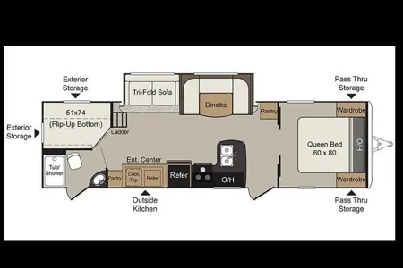 Volstad Keystone Passport Elite 29 DB Travel Trailer
