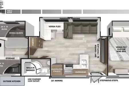 Fully Stocked + Outdoor Kitchen | Bunkhhouse | Delivery & Setup | Sleeps 7