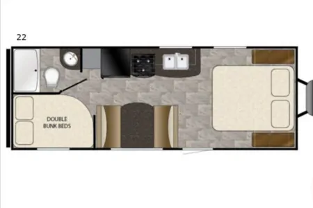 2017 Heartland Trail Runner SLE22 Travel Trailer