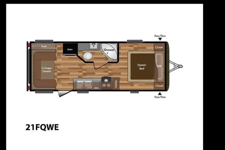 Keystone 21fqwe Travel Trailer