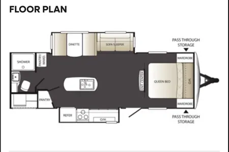 Justin's Outback Trailer Manufacturing 265 TRB Travel Trailer